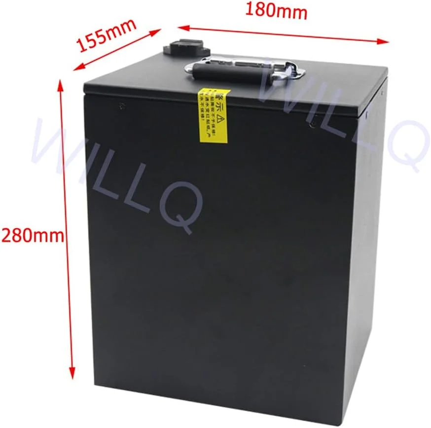 باطری موتور سیکلت لیتیومی 72 ولت با ظرفیت 20، 30، 40، 50، 60 و 80 آمپر ساعت مناسب برای موتورهای برقی 500 تا 5000 وات، سه چرخه و کیت موتور با سیستم مدیریت باطری (BMS)