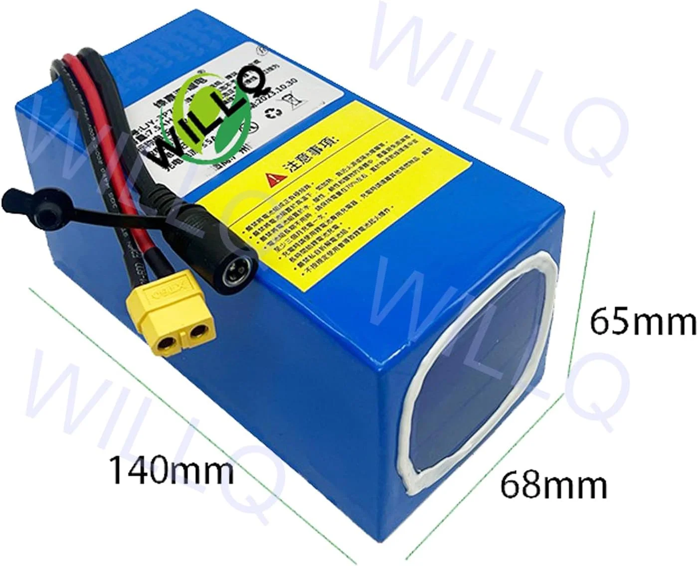 باتری لیتیومی 24 ولت 7.5AH 10AH 12.5AH 15AH 20AH 25AH جایگزین باتری PVC با پورت XT60 برای کیت موتور اسکوتر برقی 0-600 وات، 24v7.5ah