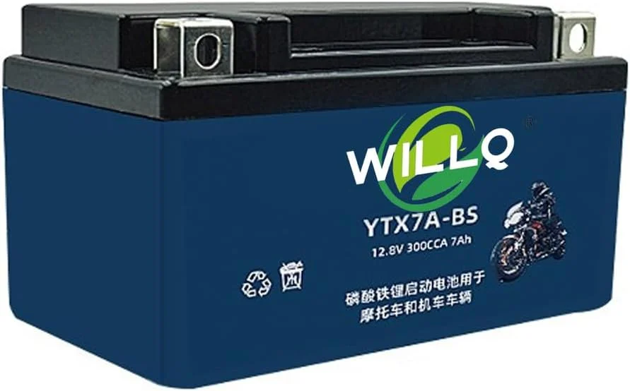 باتری لیتیومی LiFePO4 با ولتاژ 12.8 ولت و ظرفیت 4، 5، 7، 9، 12، 15، 20 و 30 آمپر ساعت، جایگزین باتری استارتی موتور سیکلت، ATV، جت اسکی، ماشین چمن زنی و اسکوتر، Ytx7a bs