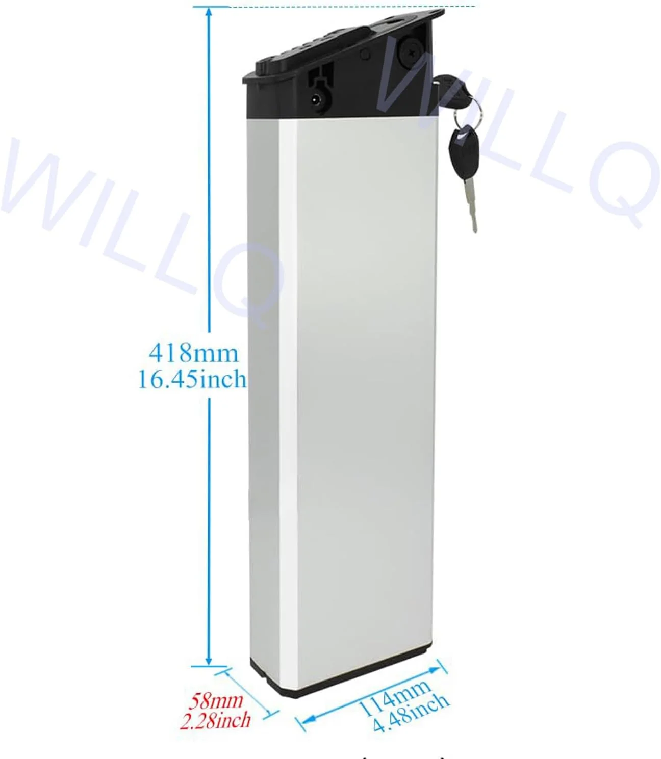 باتری تاشو دوچرخه 48 ولت 52 ولت 13 آمپر ساعت 16 آمپر ساعت 17.5 آمپر ساعت، باتری پشتیبان لیتیومی داخلی لوازم جانبی اسکوتر با BMS برای موتور 0-1000 وات، 48v13ah