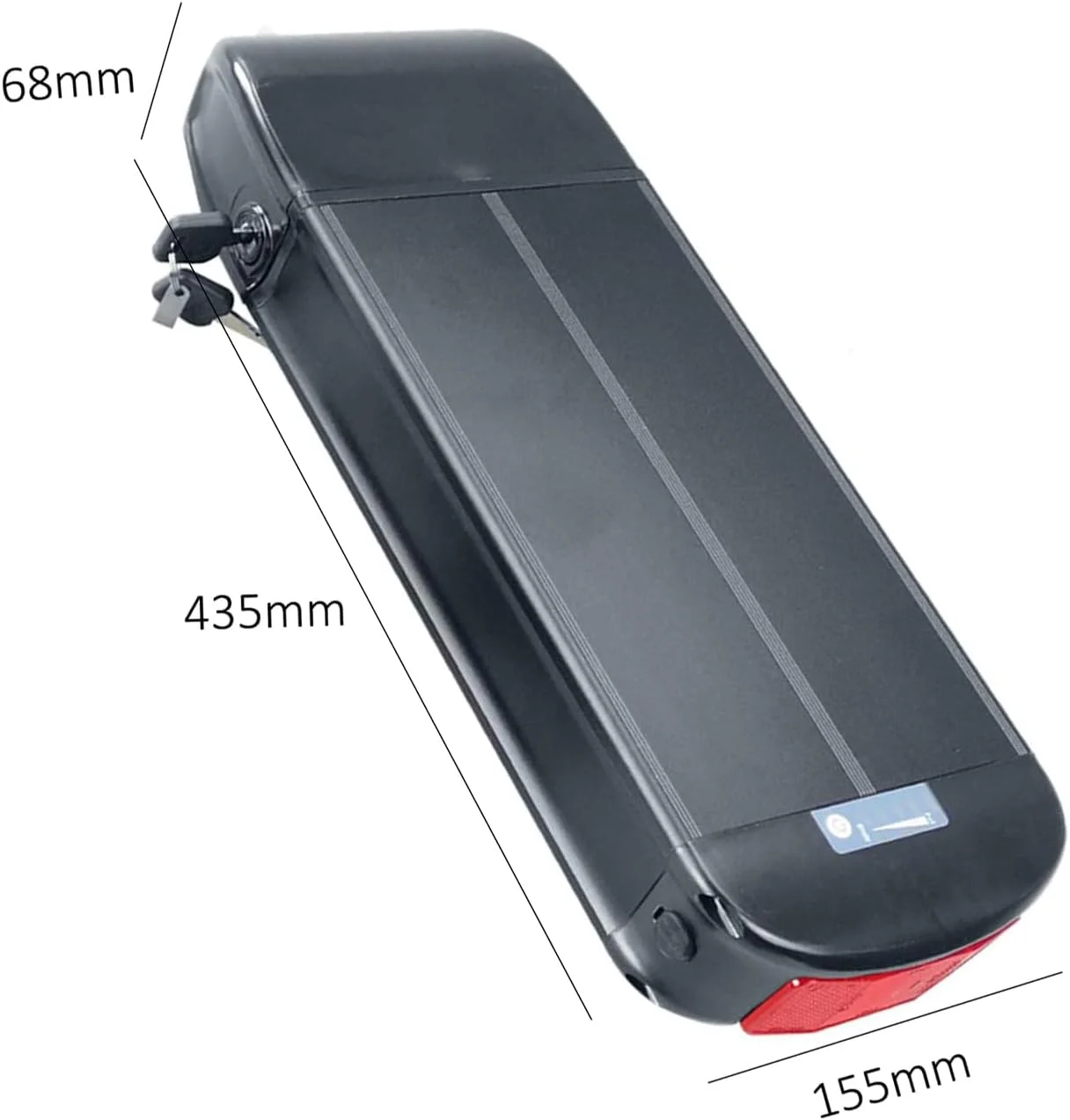 باطری لیتیومی 36 ولت 48 ولت 36V 48V 10Ah 12Ah 15Ah 18Ah 20Ah باطری قفسه عقب برای جایگزینی موتور دوچرخه کوهستانی کیت چرخ دوچرخه برقی، بدون قفسه، 36V18Ah