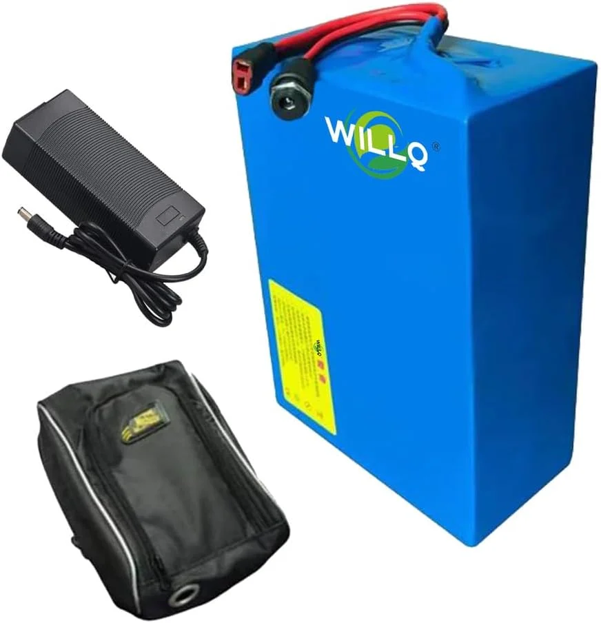 باتری لیتیومی 24 ولت 36 ولت 48 ولت 10 آمپر ساعت 12 آمپر ساعت 15 آمپر ساعت 18 آمپر ساعت 20 آمپر ساعت 25 آمپر ساعت 30 آمپر ساعت جایگزین باتری اسکوتر برقی با پلاگ DC + T برای کیت موتور Ebike 0-1500W به همراه کیف، 24v10ah