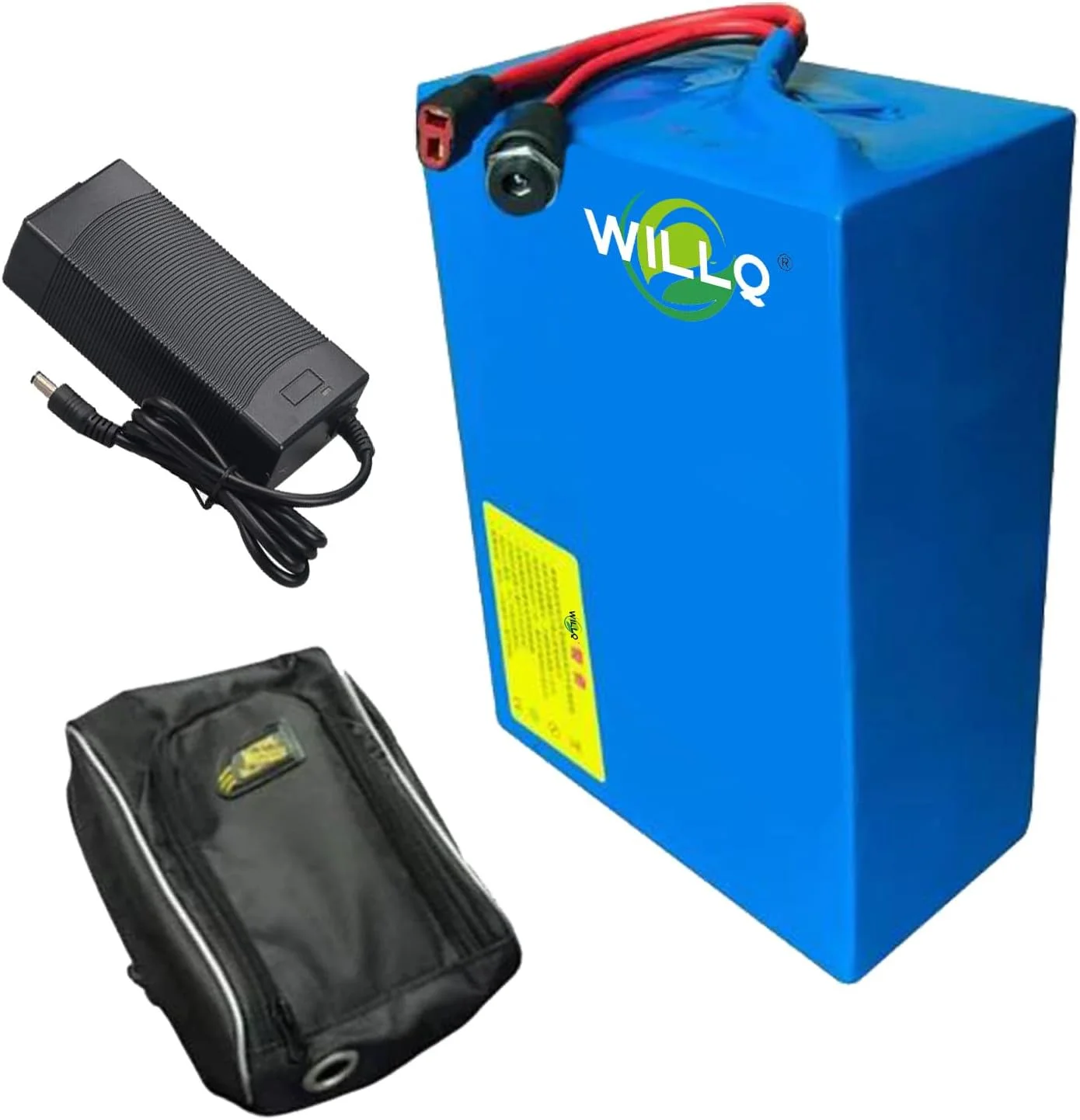 باتری لیتیومی 24 ولت 36 ولت 48 ولت 10 آمپر ساعت 12 آمپر ساعت 15 آمپر ساعت 18 آمپر ساعت 20 آمپر ساعت 25 آمپر ساعت 30 آمپر ساعت جایگزین باتری اسکوتر برقی با پلاگ DC + T برای کیت موتور 0-1500 وات به همراه کیف، 48v20ah