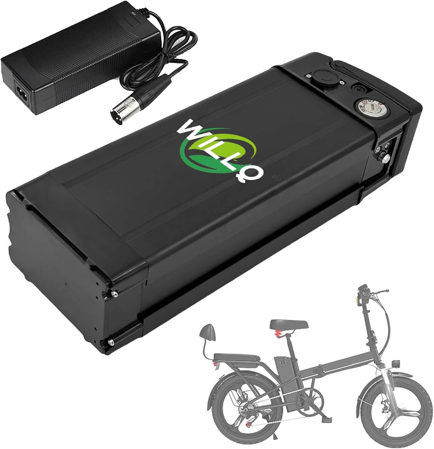 بسته باتری لیتیوم یونی دوچرخه برقی 48 ولت 8AH 10AH 12AH 15AH 18AH 20AH 25AH 28AH 30AH برای موتور اسکوتر تاشو 48 ولت 1500W 1000W 750W 500W 250W، 48v18ah