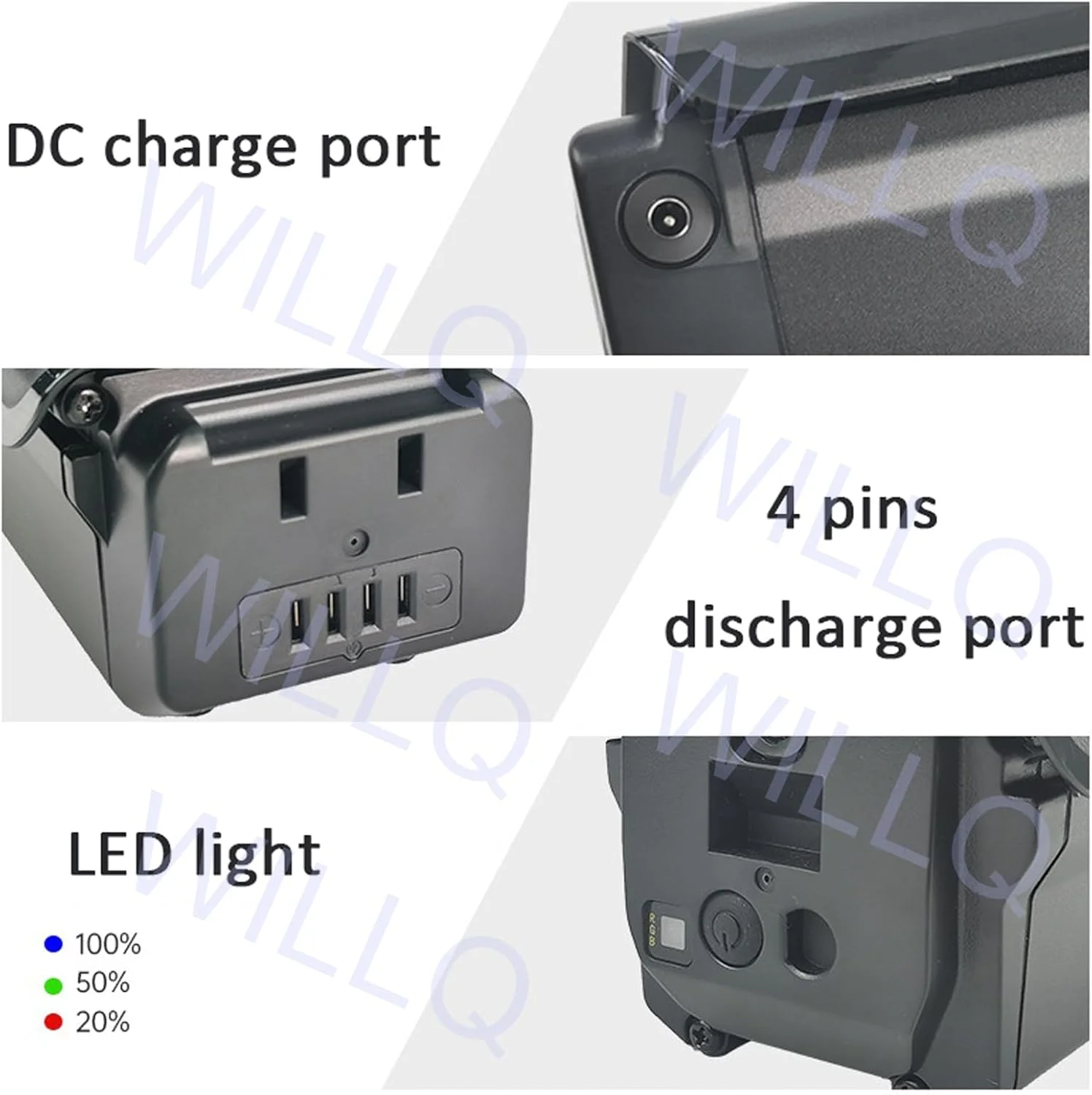 باتری داخلی 36 ولت 48 ولت، باتری لیتیوم یون 36 ولت 15 آمپر ساعت 20 آمپر ساعت، باتری های مخفی قاب دوچرخه برقی 48 ولت 15 آمپر ساعت برای کیت اصلاح شده موتور 0-750 وات، 4 پین، 36V15Ah