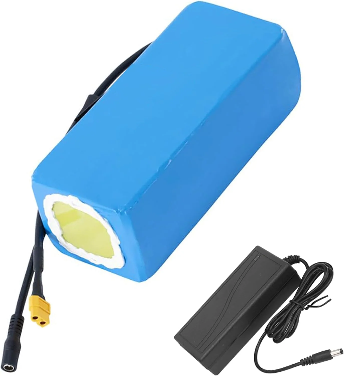 بسته باتری لیتیومی 36 ولت 10.4 آمپر ساعت 10400 میلی آمپر ساعت اسکوتر با شارژر و کانکتور XT60 برای کیت اصلاح شده موتور دوچرخه برقی 0-374 وات