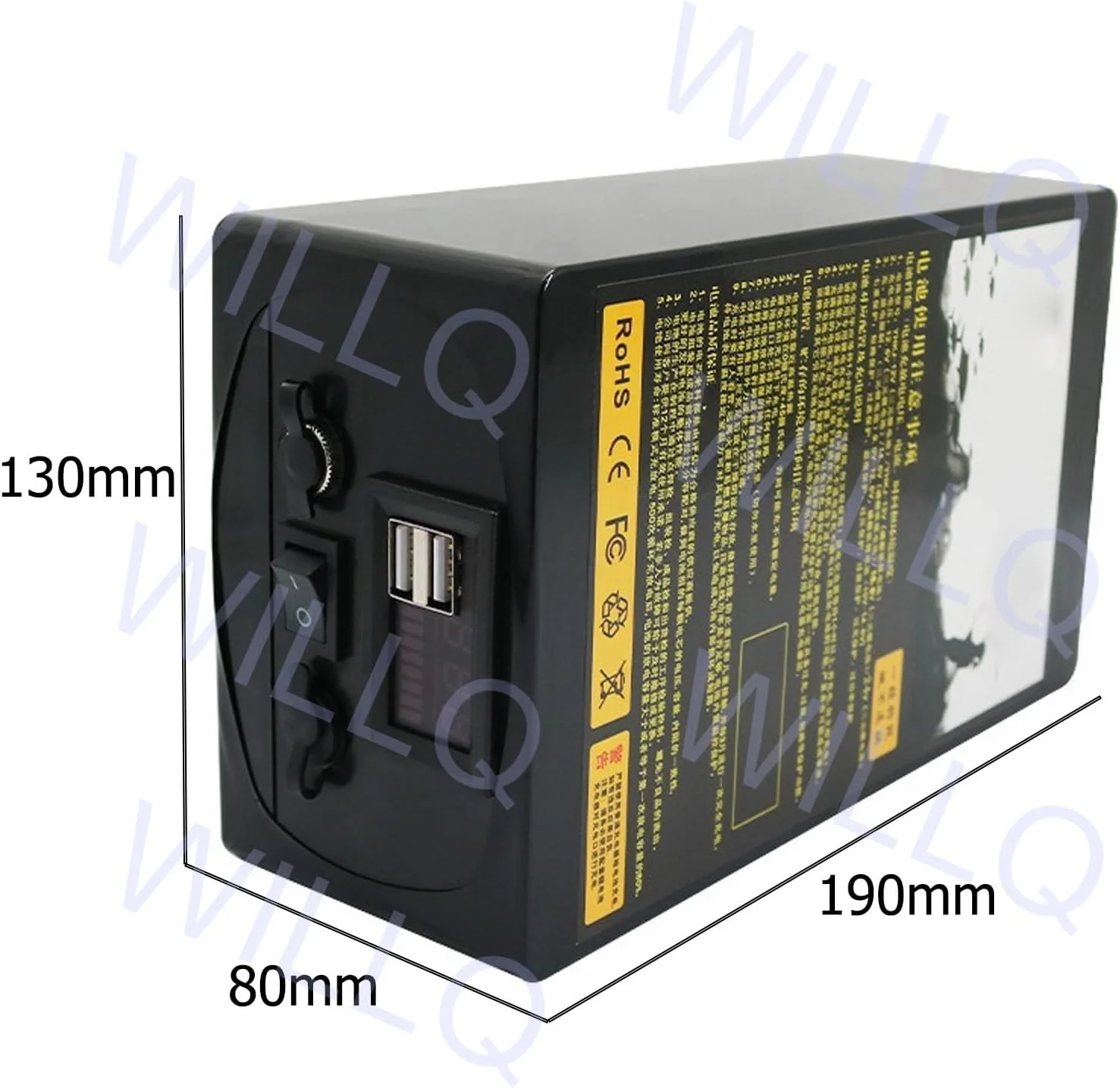 باطری ۱۲ ولت ۲۰ آمپر ساعت ۳۰ آمپر ساعت برای ماهی یاب، چراغ ماهیگیری قایقی، بسته باتری لیتیوم یون یدکی برای کیت موتور ۰-۳۶۰ وات، ۱۲ ولت ۳۰ آمپر ساعت