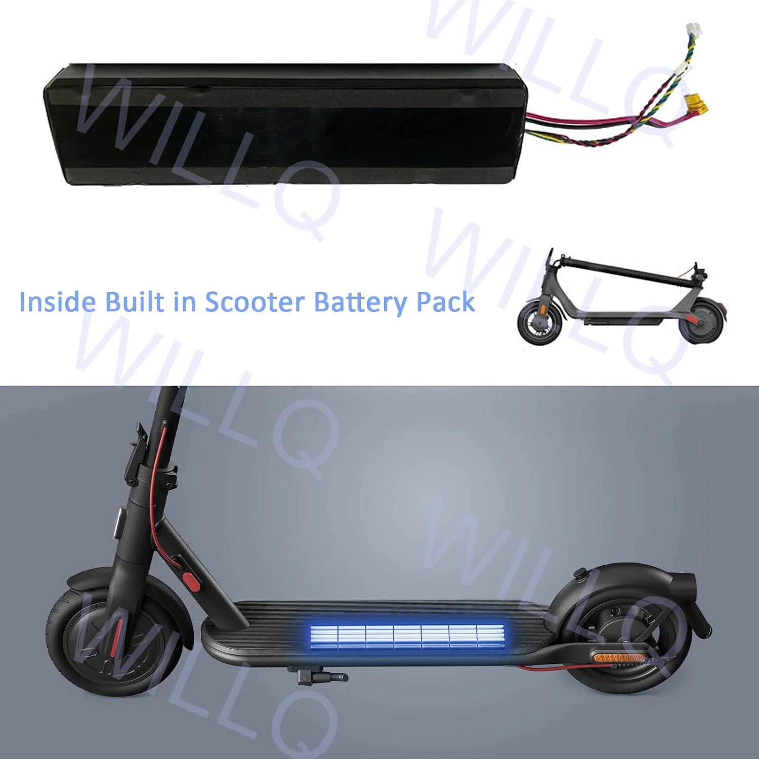 بسته باتری اسکوتر برقی 21.6 ولت 10200 میلی آمپر ساعت 6S4P 10.2 آمپر ساعت باتری های لیتیوم یونی جایگزین برای اسکوتر تاشو 220 وات با برد محافظ BMS