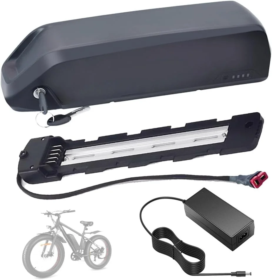 باتری لیتیومی 48 ولت 10.4 آمپر ساعت، 13 آمپر ساعت، 15 آمپر ساعت، باتری قابل شارژ 36 ولت، باتری های لیتیوم یونی 48 ولت با شارژر و پورت 5 پین برای کیت موتور 250 وات - 750 وات