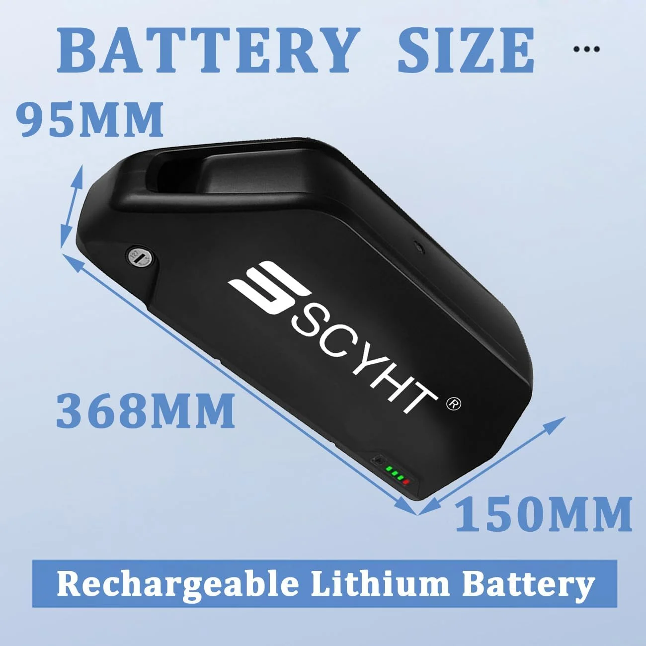 باطری لیتیومی 60 ولت 20 آمپر ساعت، 19.2 آمپر ساعت، 18 آمپر ساعت، باطری قابل شارژ 15 آمپر ساعت لیتیوم-یون 72 ولت جایگزین برای موتور 250 وات - 1200 وات به همراه شارژر و پورت 5 پین، 72v15ah anderson