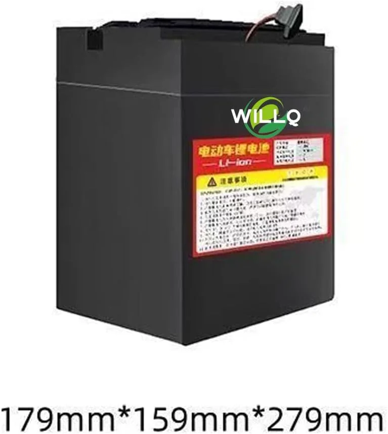 بسته باتری لیتیومی 60 ولت 72 ولت 20 آمپر ساعت 25 آمپر ساعت 30 آمپر ساعت 35 آمپر ساعت 50 آمپر ساعت 60 آمپر ساعت اسکوتر برقی به همراه شارژر برای کیت موتور 1000 وات - 3500 وات، 72 ولت، 25 آمپر ساعت