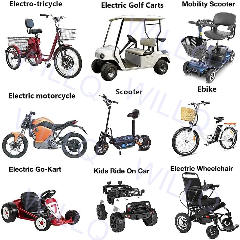 بسته باتری لیتیومی 60 ولت 72 ولت 20 آمپر ساعت 25 آمپر ساعت 30 آمپر ساعت 35 آمپر ساعت 50 آمپر ساعت 60 آمپر ساعت اسکوتر برقی به همراه شارژر برای کیت موتور 1000 وات - 3500 وات، 72 ولت، 25 آمپر ساعت