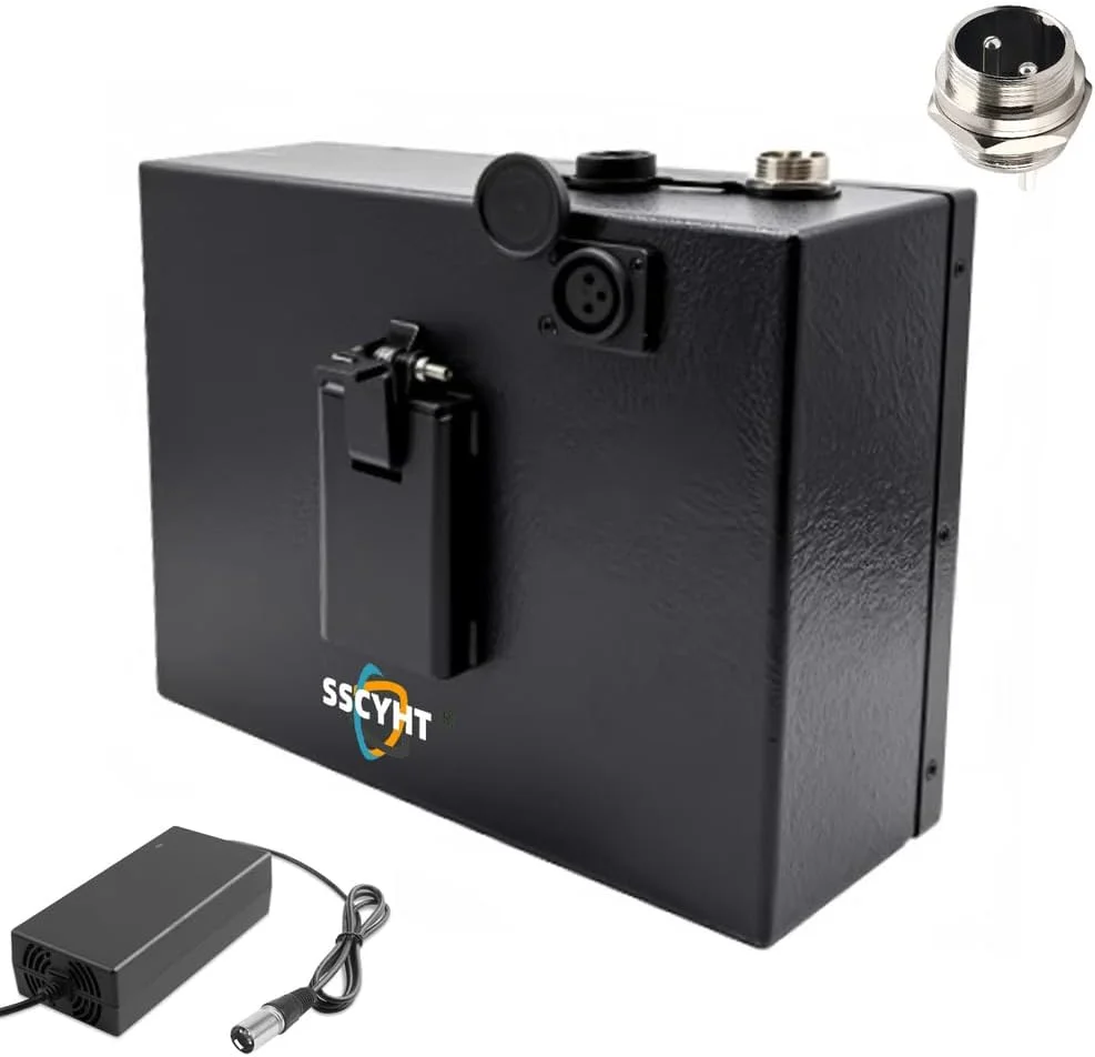 بسته باتری لیتیومی 24 ولت 6.6 آمپر ساعت، 12 آمپر ساعت، 15 آمپر ساعت، 20 آمپر ساعت، 25 آمپر ساعت، 30 آمپر ساعت، 35 آمپر ساعت به همراه شارژر و کانکتور GX20 برای موتور اسکوتر 0-840 وات