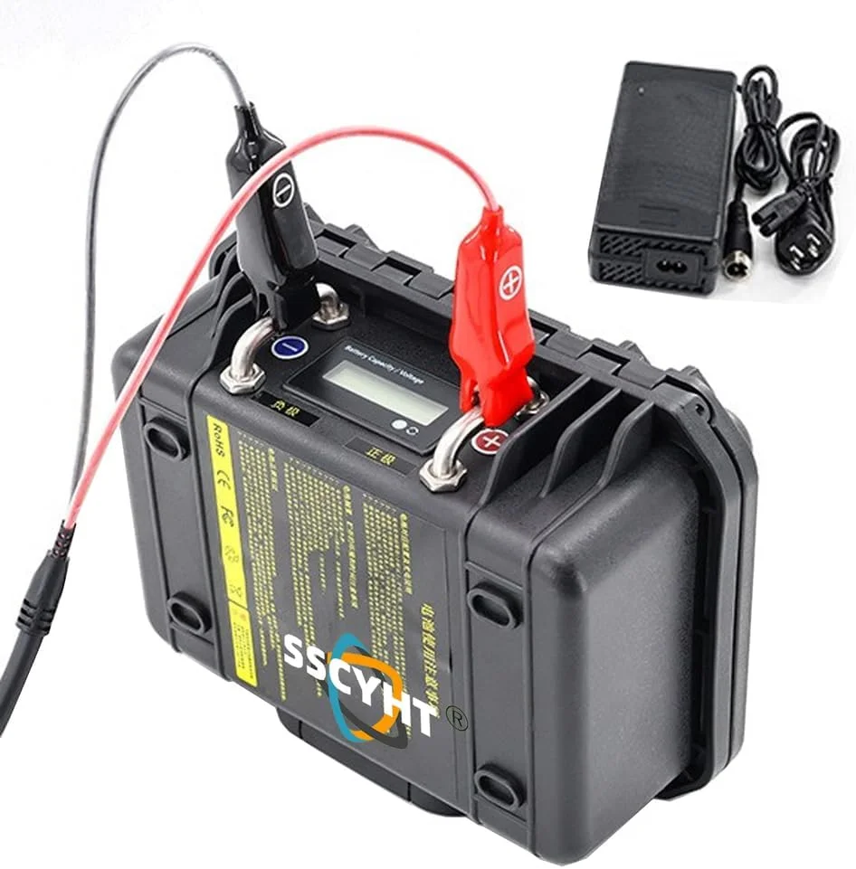 باتری قرقره برقی 12.8V/14.8V/25.6V، باتری لیتیومی جایگزین قرقره ماهیگیری برقی 14.8V 20AH 30AH 40AH 50AH برای کیت یدکی کشتی تراستر