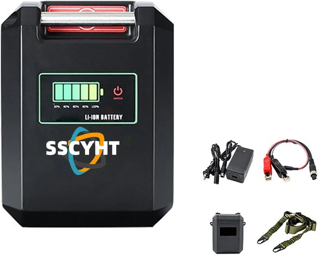 باتری لیتیومی چرخ ماهیگیری برقی 14.8 ولت 7500mAh 10000mAh 15000mAh 20000mAh به همراه شارژر/کابل/کاور/بند