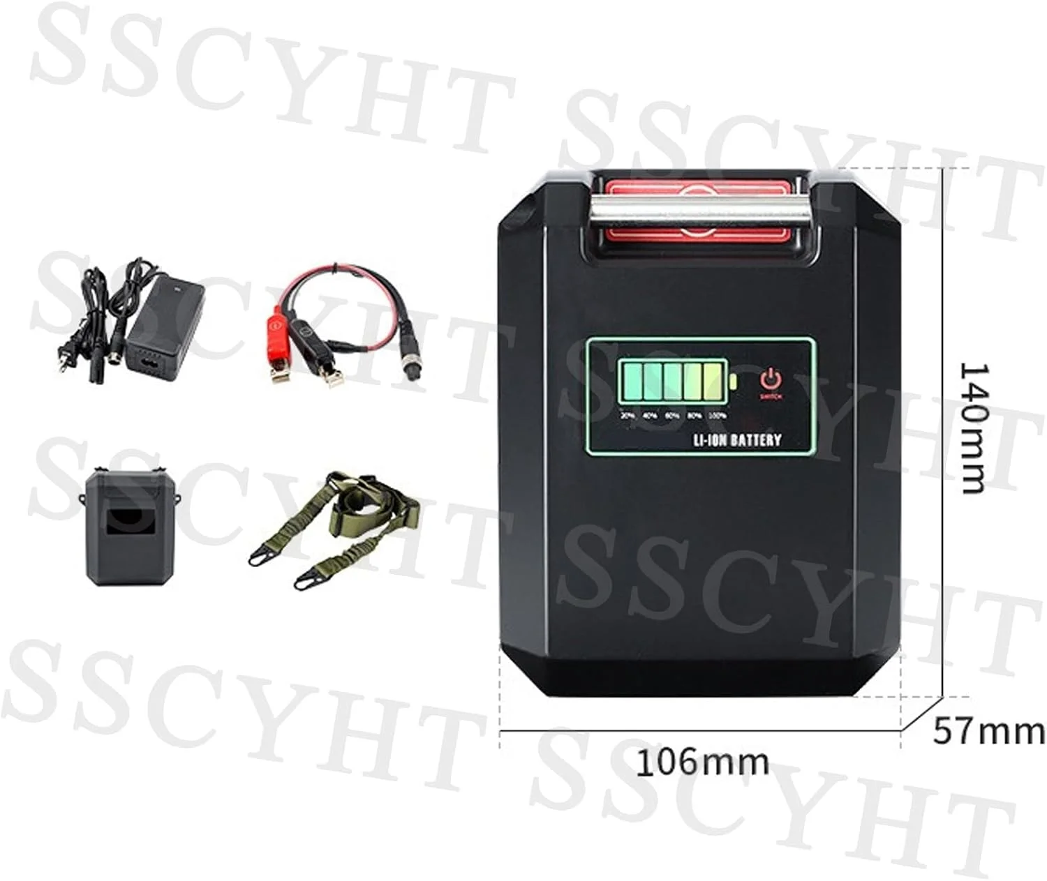 باتری لیتیومی چرخ ماهیگیری برقی 14.8 ولت 7500mAh 10000mAh 15000mAh 20000mAh به همراه شارژر/کابل/کاور/بند