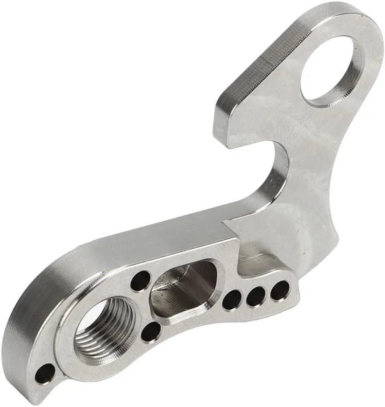 آویز شانژمان دوچرخه استیل ضد زنگ - قلاب دم جهانی 65x43x8 میلی متر برای دوچرخه های جاده و کوهستان به همراه پیچ نصب