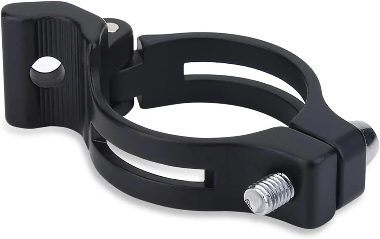 بست دنده جلو آلیاژ آلومینیوم Cryfokt، نصب آسان برای دنده جلو Braze-On، لوازم جانبی دوچرخه سواری در 2 اندازه (مشکی #02)