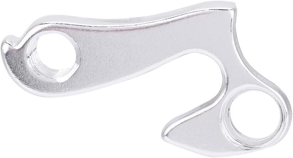 قلاب دنده عقب دوچرخه Cryfokt، آلومینیوم بادوام نقره ای، مناسب برای دوچرخه های فضای باز