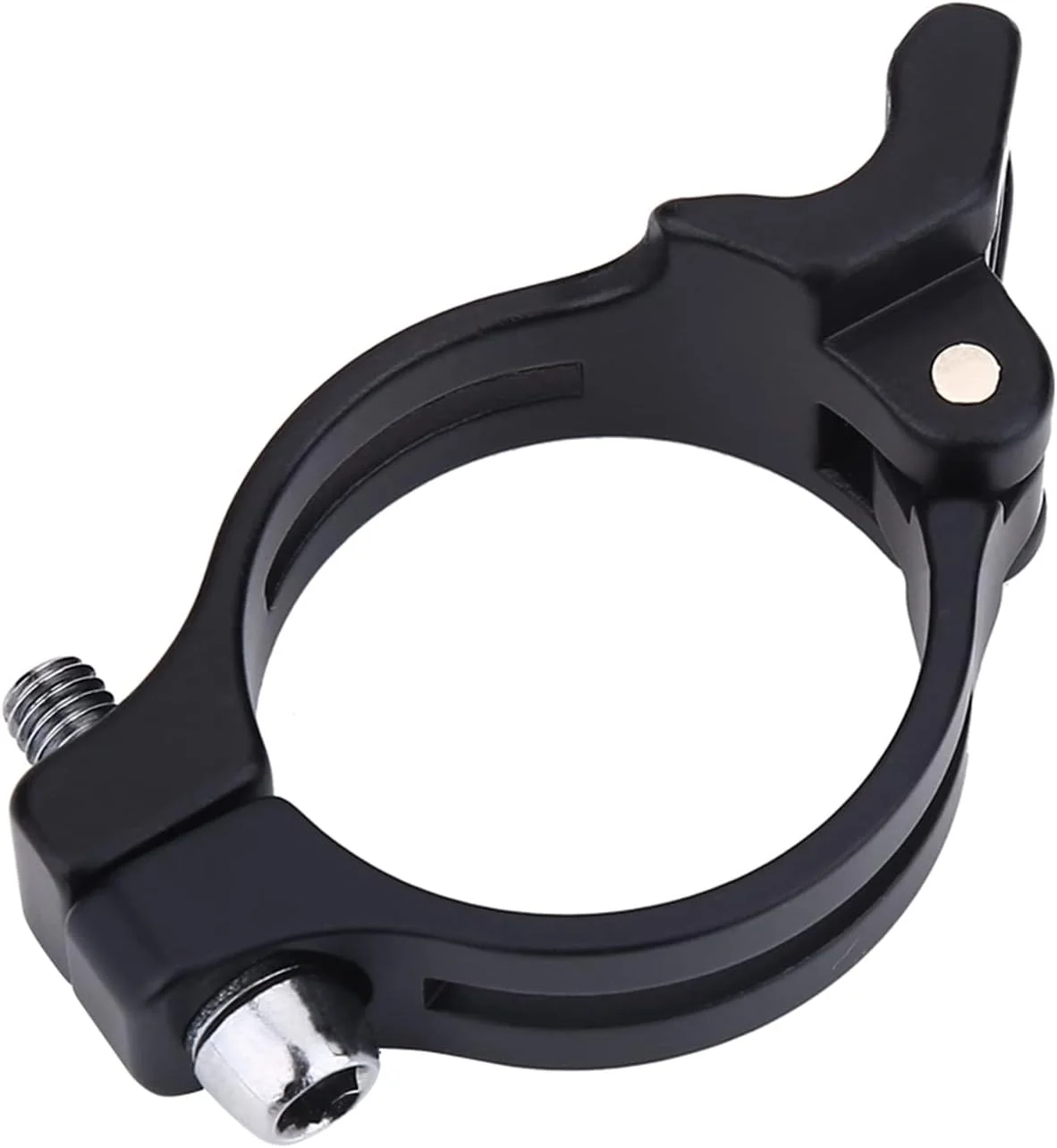 بست دنده جلو آلیاژ آلومینیوم Cryfokt، نصب آسان برای دنده جلو Braze-On، لوازم جانبی دوچرخه سواری در 2 اندازه (مشکی #02)