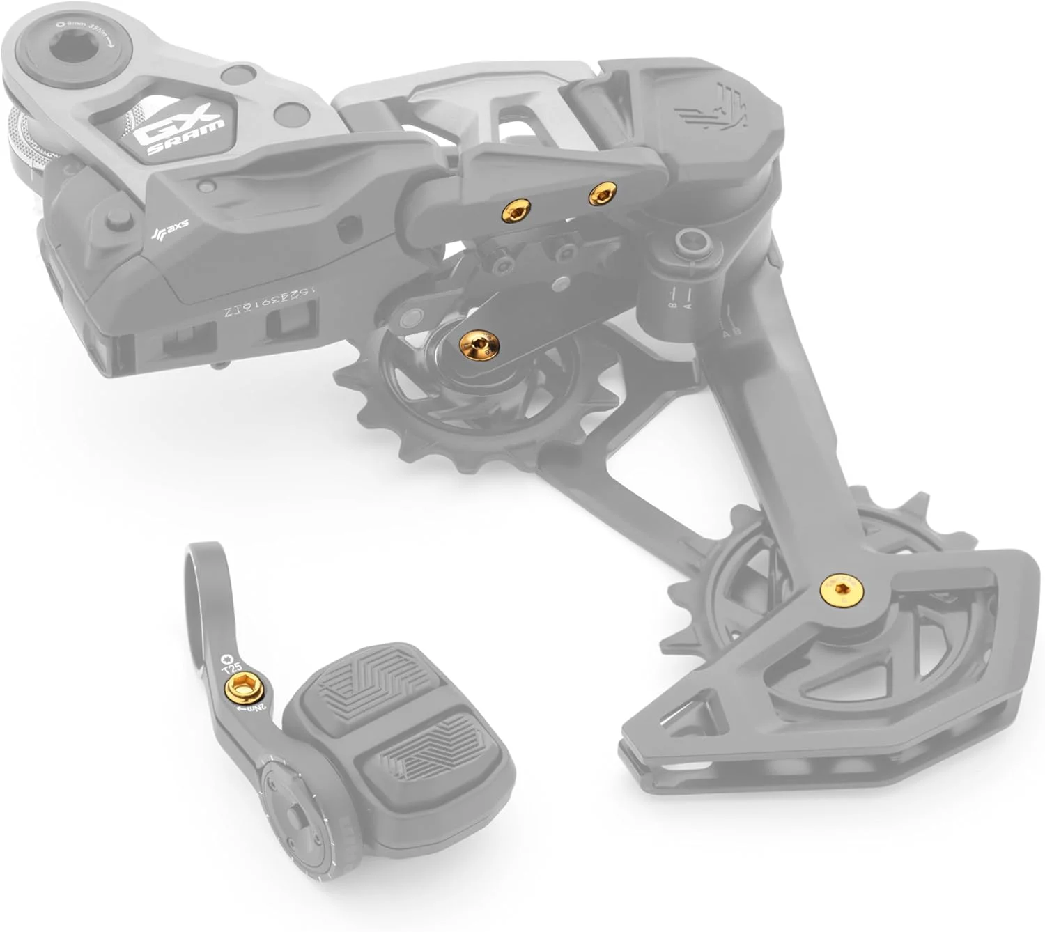 کیت پیچ های تعویض دنده تیتانیومی طلایی مناسب برای شانژمان های SRAM GX
