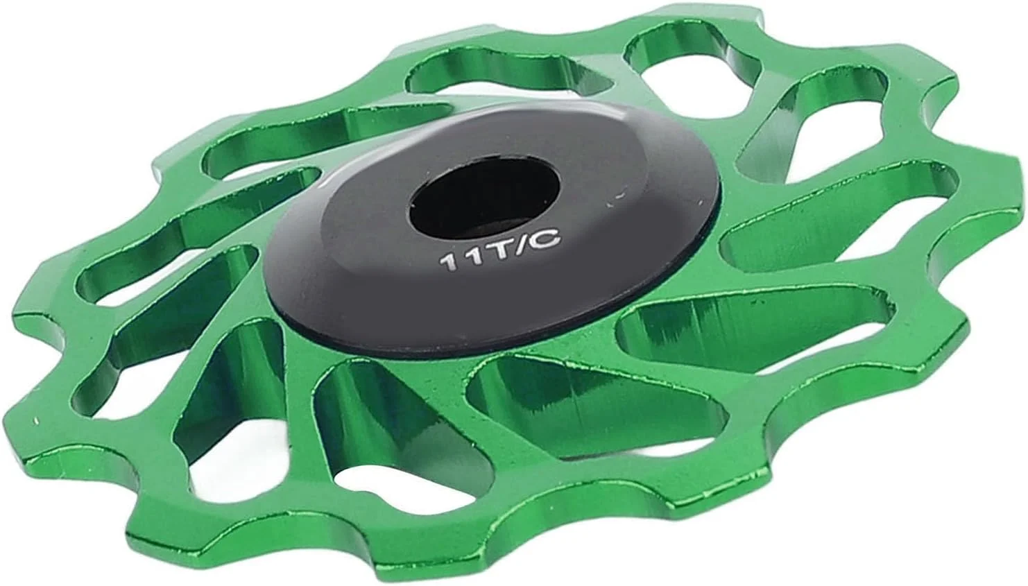 چرخ دنده قرقره ای سرامیکی 11T دوچرخه Jiawu، سبک و مقاوم برای دوچرخه سواری کوهستانی و جاده، قرقره راهنمای دوچرخه سواری آلیاژ آلومینیوم برای شانژمان های 8-11 سرعته