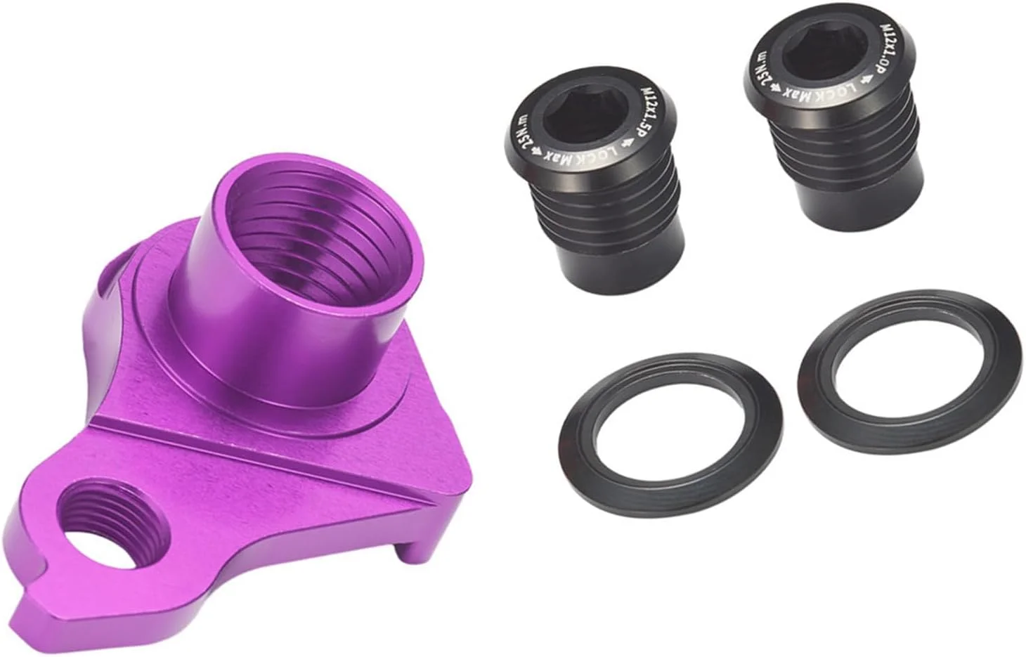 آلیاژ آلومینیوم ماشین‌کاری شده با دوام، آویز شانژمان دوچرخه، رزوه معکوس، مناسب برای اکثر فریم‌های دوچرخه، قلاب شانژمان عقب دوچرخه