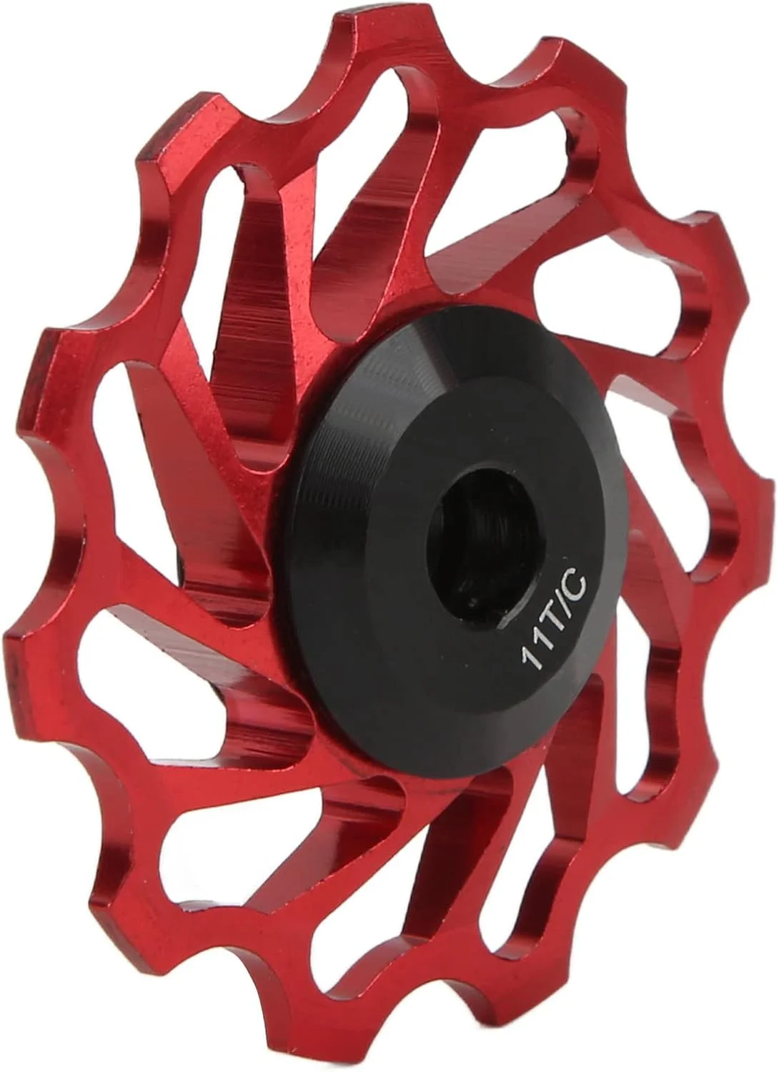 قرقره شانژمان عقب، چرخ بلبرینگ سرامیکی 11T 8 9 10 11 سرعته CNC Tension برای دوچرخه کوهستان (قرمز)