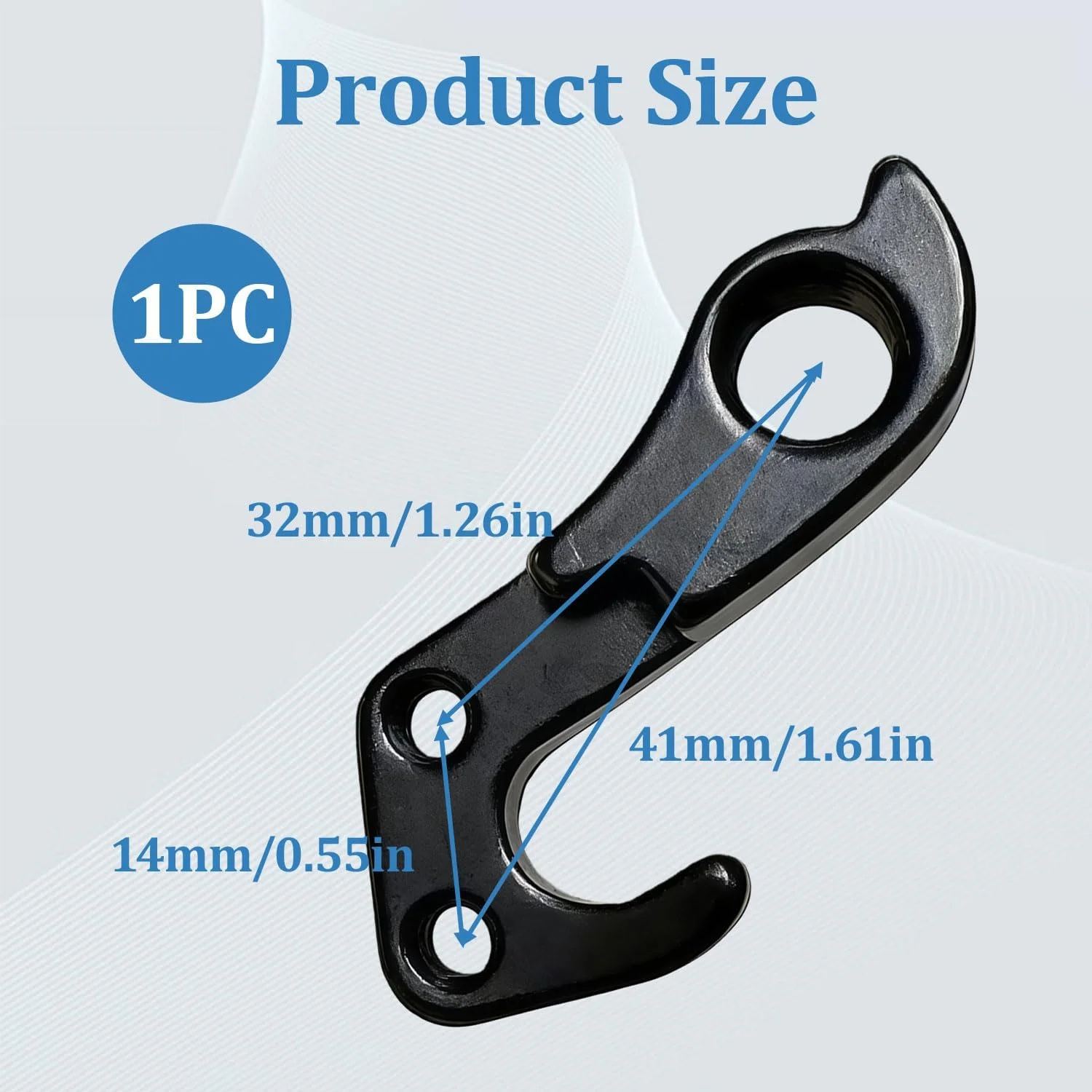 آویز دنده مشکی 322175، آویز شانژمان عقب، سازگار با Trek، شامل 2 پیچ آویز شانژمان