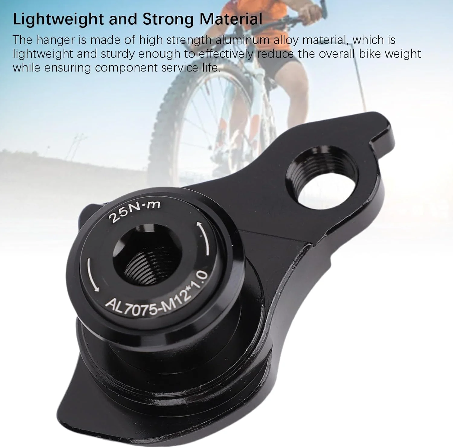 آویز شانژمان عقب دوچرخه کوهستان، آلیاژ آلومینیوم سبک وزن، طراحی با استحکام بالا، نگهداری آسان، تعویض دنده نرم برای دوچرخه های جاده و کوهستان