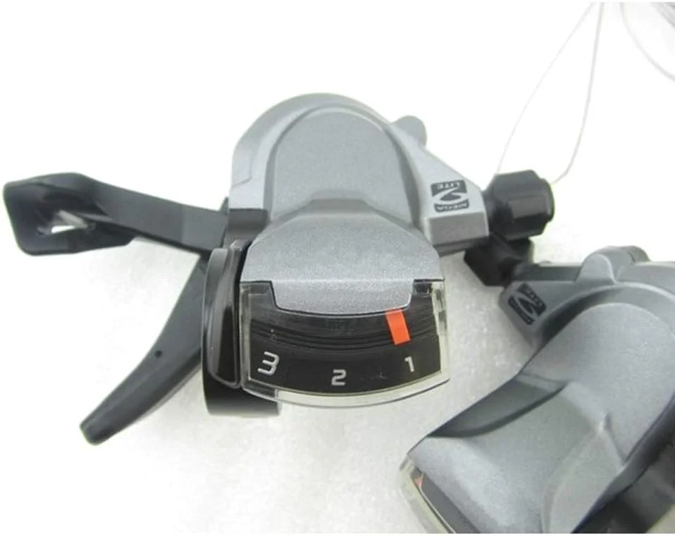 دسته دنده دوچرخه، اهرم ترمز انگشتی بادوام با 9 دنده و نمایشگر دنده برای دوچرخه های کوهستانی و جاده ای (مشکی)