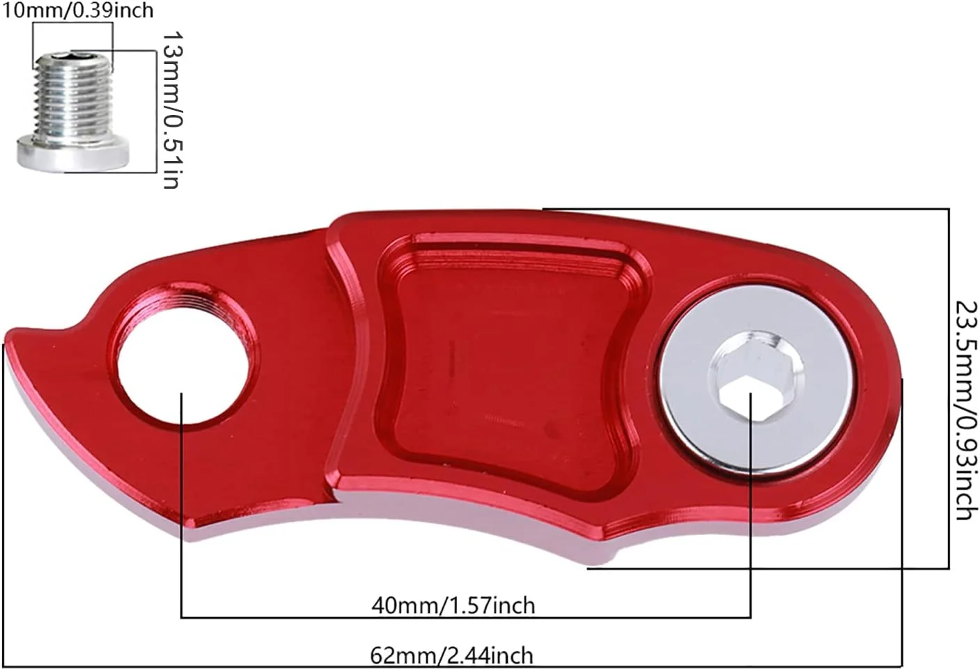 افزایش دهنده بازوی شانژمان دوچرخه، قلاب دم آلیاژ آلومینیوم برای تعویض دنده نرم 32T 36T 42T 40T 42T 50T لوازم جانبی دوچرخه سواری