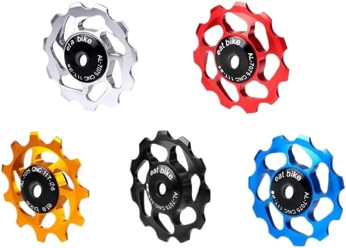 چرخ دنده راهنمای تعویض دنده عقب دوچرخه کوهستان، بلبرینگ سرامیکی، 11 دندانه، آلیاژ آلومینیوم