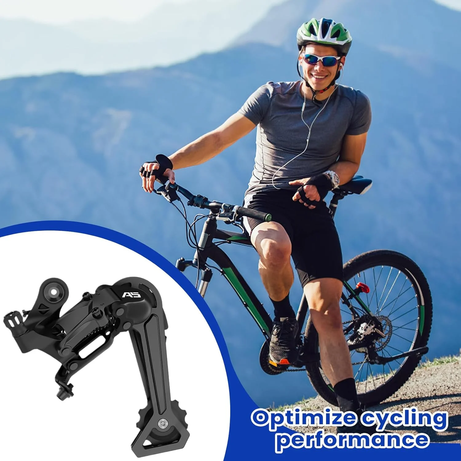 دنده عوض کن دوچرخه کوهستان | شانژمان عقب 9 سرعته، دنده عوض کن جایگزین برای دوچرخه سواران مبتدی جوان و بزرگسال، مناسب دوچرخه سواری جاده، کوهستان و فضای باز دنده عوض کن دوچرخه کوهستان | شانژمان عقب 9 سرعته، دنده عوض کن جایگزین برای دوچرخه سواران مبتدی جوان و بزرگسال، مناسب دوچرخه سواری جاده، کوهستان و فضای باز