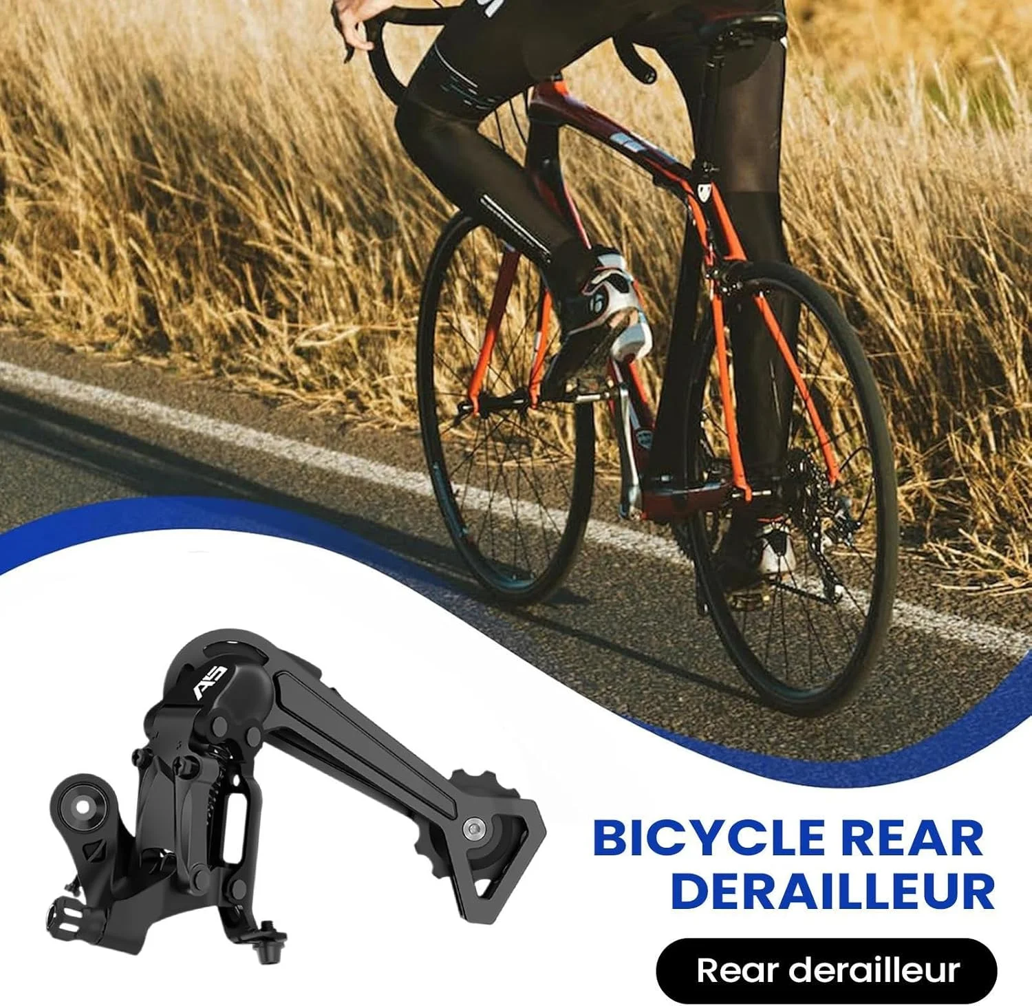 شانژمان دوچرخه کوهستان | شانژمان عقب 9 سرعته - تعویض دنده برای دوچرخه سواران مبتدی جوانان و بزرگسالان، مناسب برای دوچرخه سواری جاده، کوهستان و فضای باز