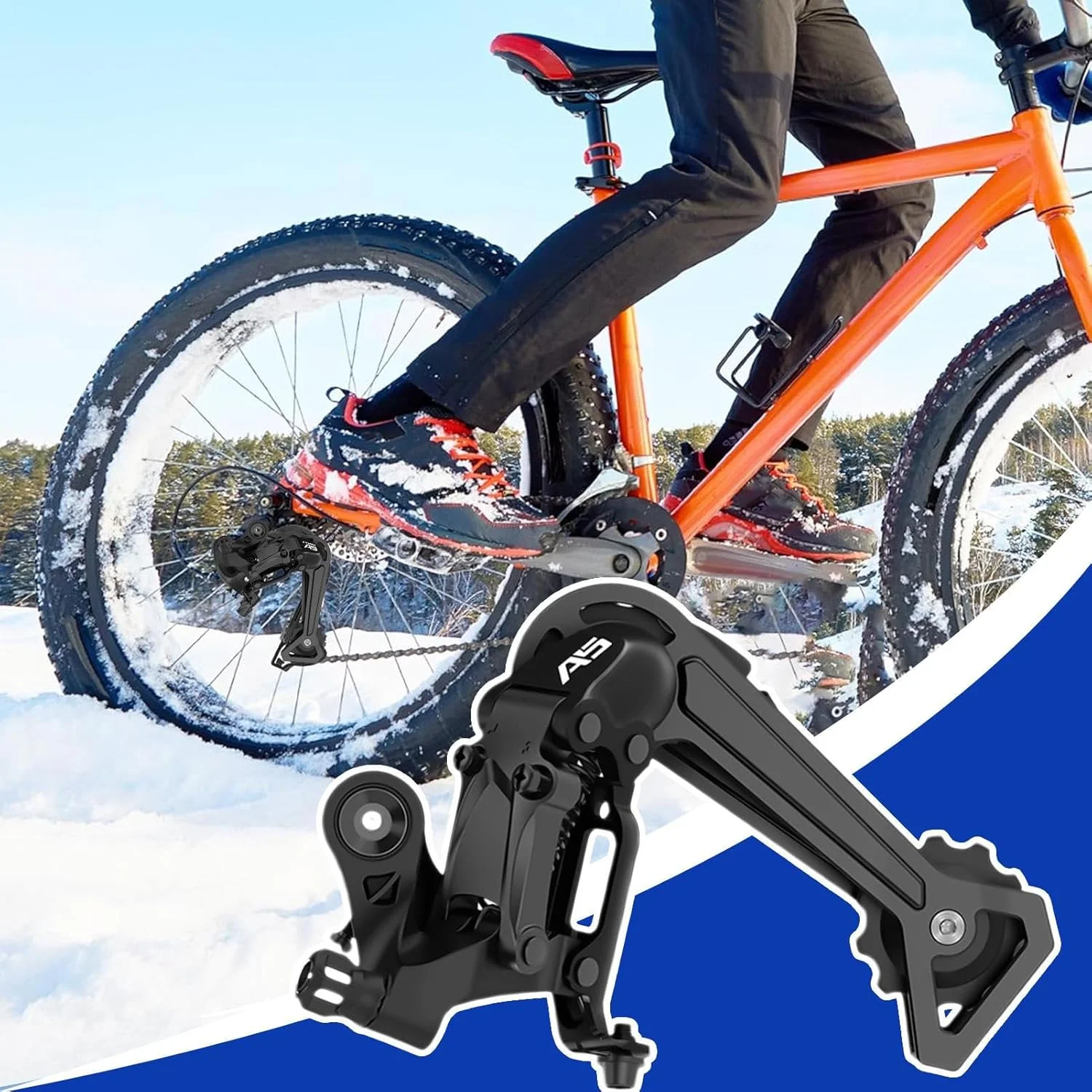 شانژمان دوچرخه کوهستان | شانژمان عقب 9 سرعته - تعویض دنده برای دوچرخه سواران مبتدی جوانان و بزرگسالان، مناسب برای دوچرخه سواری جاده، کوهستان و فضای باز