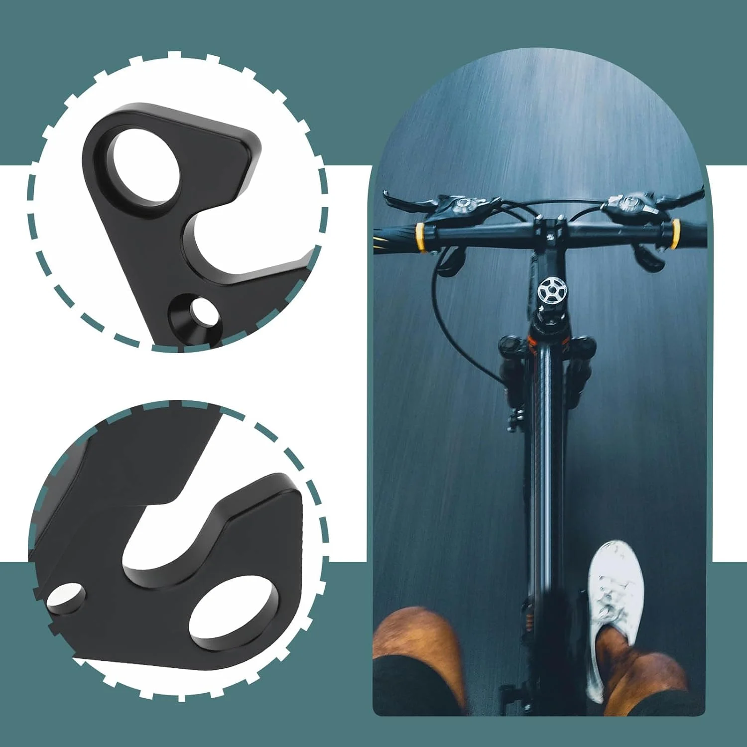 آویز شانژمان دوچرخه سازگار با Azonic Evolution II 2003 مشکی 51x8 میلی متر