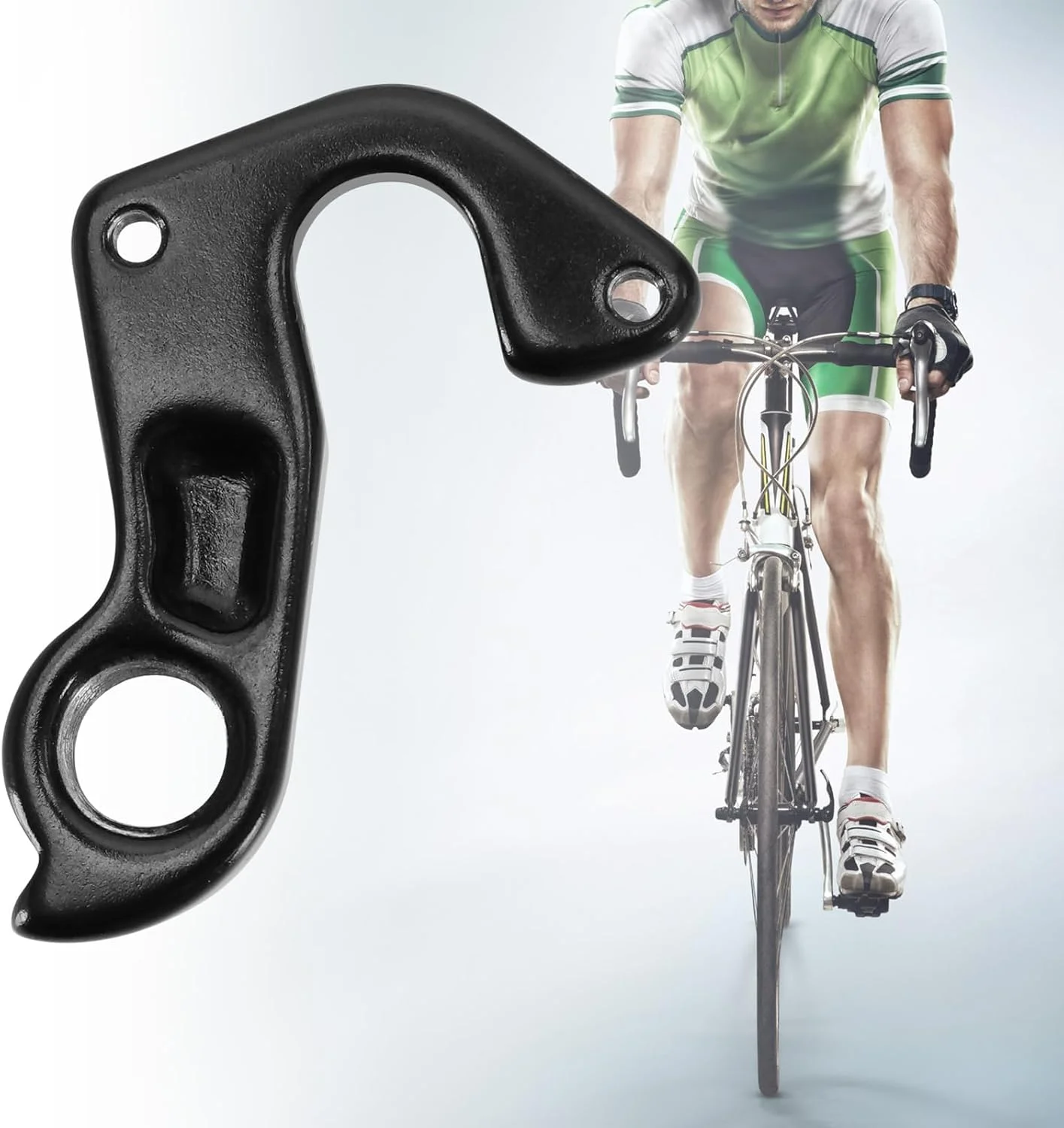 بازوی تعویض دنده دوچرخه، قلاب تعویض دنده، قلاب دم دوچرخه، بازوی تعویض دنده عقب آلیاژ آلومینیوم به همراه 2 پیچ سازگار با Cannondale Trail SL و Trail 29er