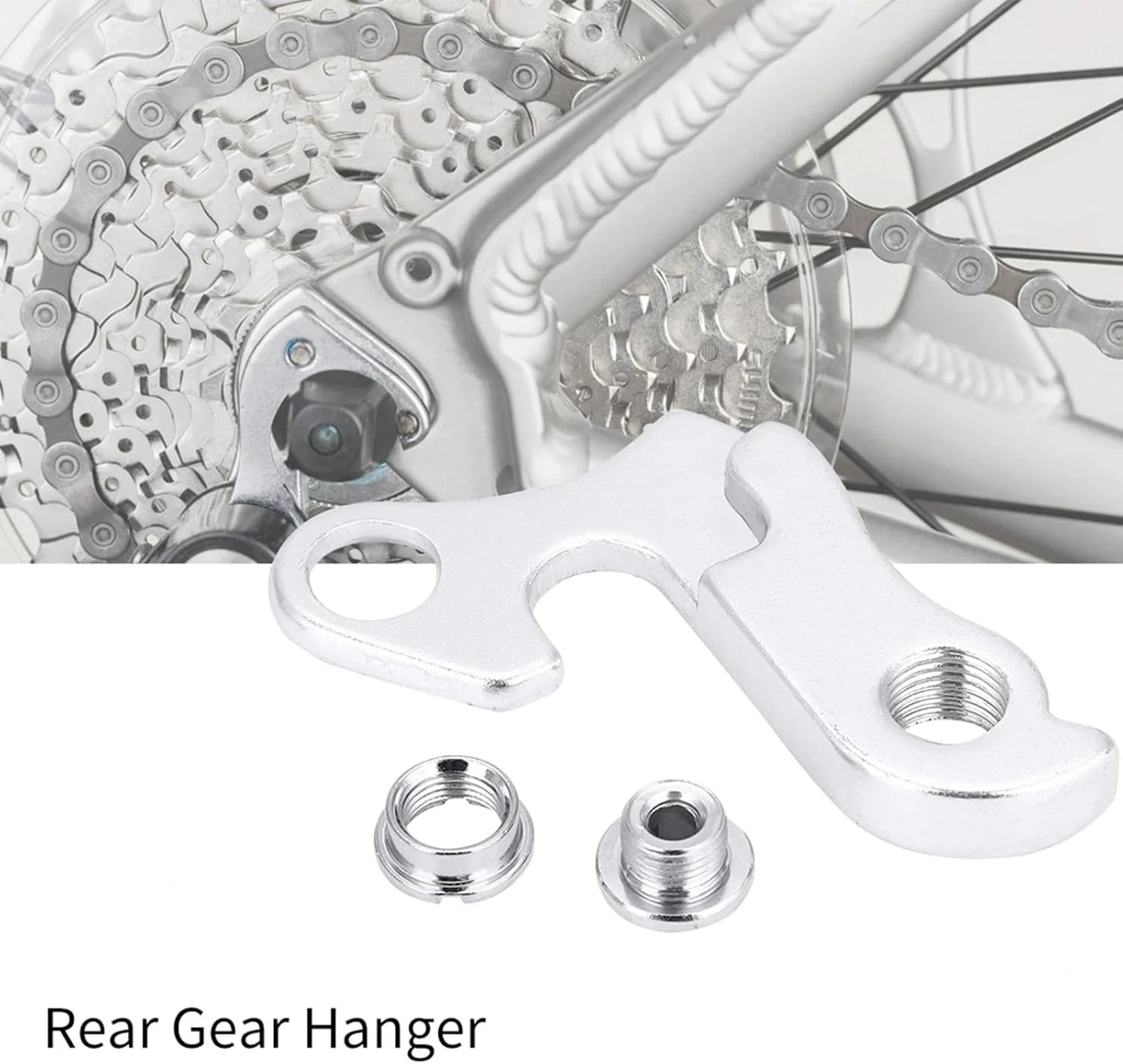 ۱ عدد چنگال تعویض دنده عقب دوچرخه آلیاژ آلومینیوم، قلاب آویز شانژمان، فریم دراپ اوت ۲۸۹