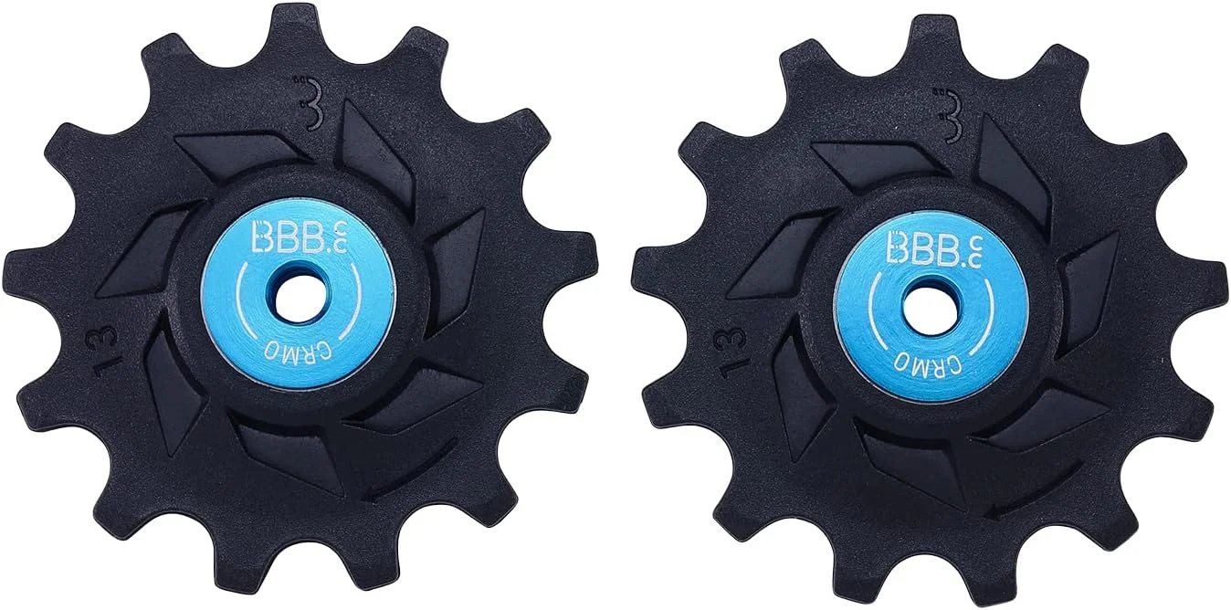 قرقره شانژمان دوچرخه BBB Cycling با 13 دندانه، مناسب شانژمان عقب Shimano 12 سرعته، غلتک چرخ دنده، مناسب دوچرخه شهری، جاده و کوهستان، مدل RollerBoys 13T BDP-09