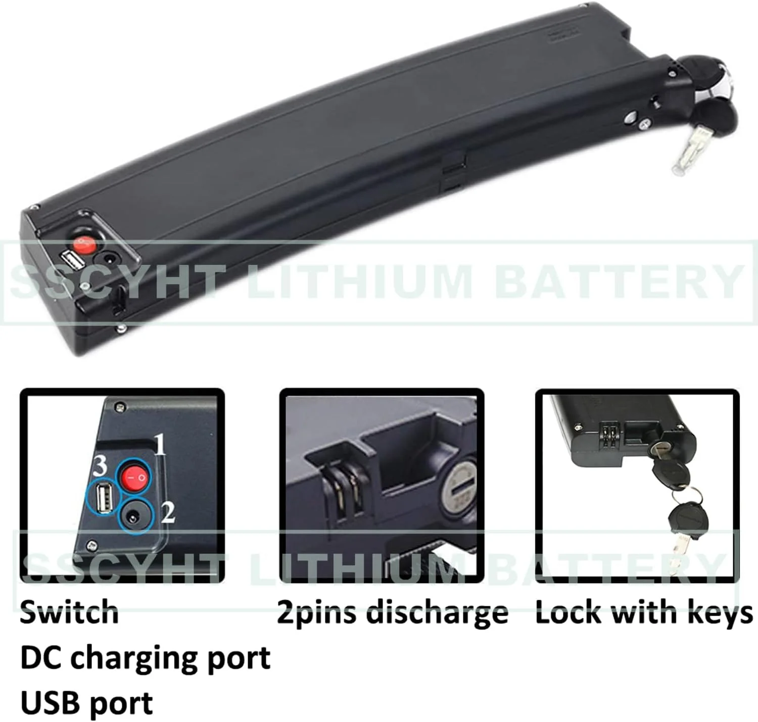 باتری 36 ولت خمیده برای دوچرخه برقی، 36 ولت 7.8 آمپر ساعت، 9 آمپر ساعت، 9.6 آمپر ساعت، 10.5 آمپر ساعت، باتری لیتیوم یونی داخلی با درگاه تخلیه 2 پین یا 5 پین برای موتور 0-378 وات، 2 پین، 36 ولت 9.6 آمپر ساعت باتری 36 ولت خمیده برای دوچرخه برقی، 36 ولت 7.8 آمپر ساعت، 9 آمپر ساعت، 9.6 آمپر ساعت، 10.5 آمپر ساعت، باتری لیتیوم یونی داخلی با درگاه تخلیه 2 پین یا 5 پین برای موتور 0-378 وات، 2 پین، 36 ولت 9.6 آمپر ساعت