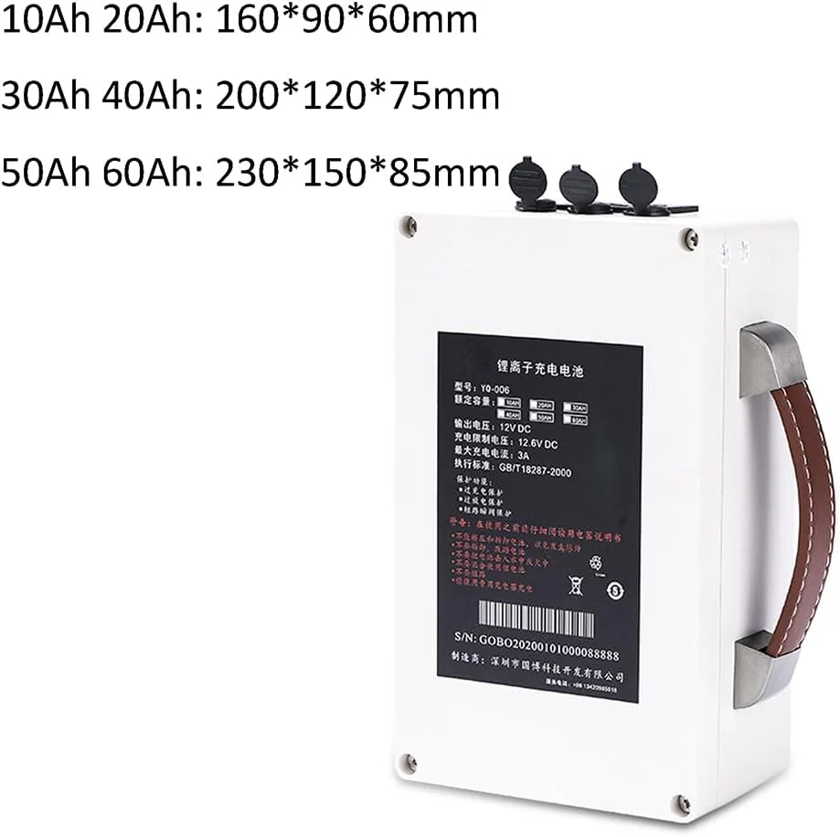 باتری لیتیومی قابل شارژ 12 ولت 10 آمپر ساعت، 20 آمپر ساعت، 30 آمپر ساعت، 40 آمپر ساعت، 50 آمپر ساعت، 60 آمپر ساعت، پاور بانک پشتیبان 12 ولت برای نور ماهیگیری، مانیتورینگ، ماهی یاب به همراه شارژر، 12 ولت، 30 آمپر ساعت باتری لیتیومی قابل شارژ 12 ولت 10 آمپر ساعت، 20 آمپر ساعت، 30 آمپر ساعت، 40 آمپر ساعت، 50 آمپر ساعت، 60 آمپر ساعت، پاور بانک پشتیبان 12 ولت برای نور ماهیگیری، مانیتورینگ، ماهی یاب به همراه شارژر، 12 ولت، 30 آمپر ساعت