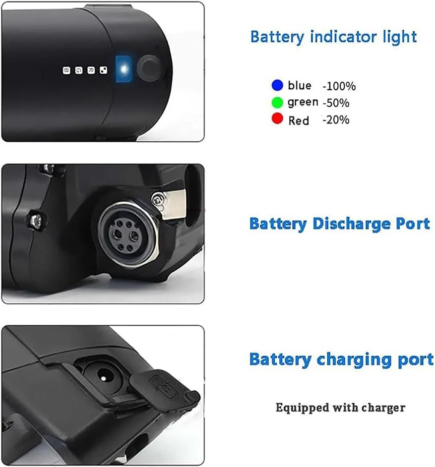 بسته باتری لیتیوم-یونی تاشو دوچرخه برقی 36 ولت 8 آمپر ساعت 10 آمپر ساعت 13 آمپر ساعت 14 آمپر ساعت، باتری های لیتیوم-یونی 504Wh جایگزین لوله پایین با BMS و شارژر برای موتور دوچرخه برقی