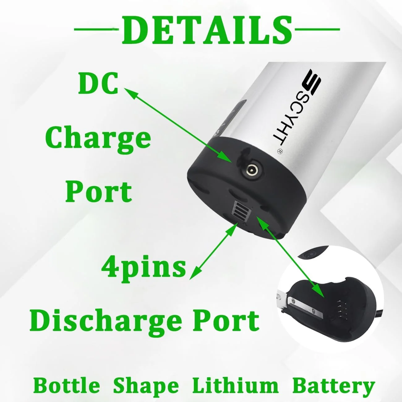 باتری لیتیومی 36 ولت و 48 ولت با ظرفیت های 14.5 آمپر ساعت، 16 آمپر ساعت و 17.5 آمپر ساعت به همراه شارژر و پورت 4 پین برای موتورهای 250 تا 850 وات باتری لیتیومی 36 ولت و 48 ولت با ظرفیت های 14.5 آمپر ساعت، 16 آمپر ساعت و 17.5 آمپر ساعت به همراه شارژر و پورت 4 پین برای موتورهای 250 تا 850 وات