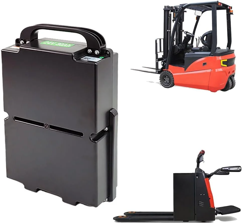 باطری لیتیومی 48 ولت 20 آمپر ساعت و 30 آمپر ساعت بدون نیاز به نگهداری برای موتورهای 900 تا 1400 وات، باطری لیفتراک برقی 48 ولت به همراه دستگیره