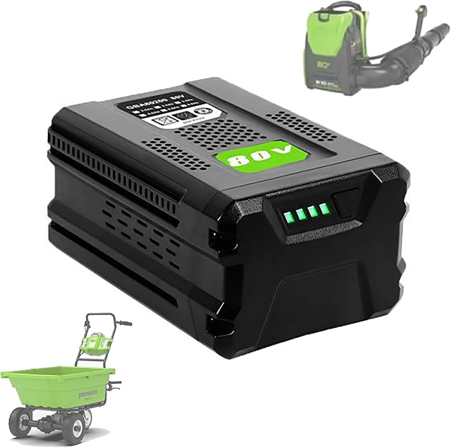 باتری های قابل تعویض 80 ولت ابزار برقی بی سیم 4000mAh 6000mAh 8000mAh لیتیوم یونی برای سری GBA80300/GBA80200/GBA80250