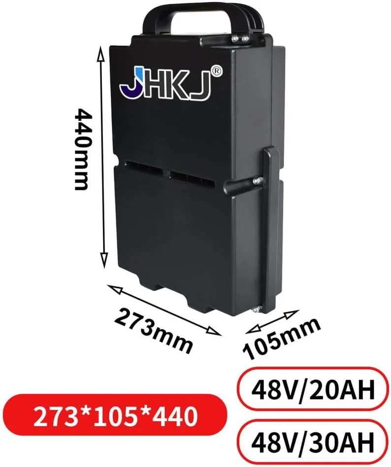 باطری لیتیومی 48 ولت 20 آمپر ساعت و 30 آمپر ساعت بدون نیاز به نگهداری برای موتورهای 900 تا 1400 وات، باطری لیفتراک برقی 48 ولت به همراه دستگیره