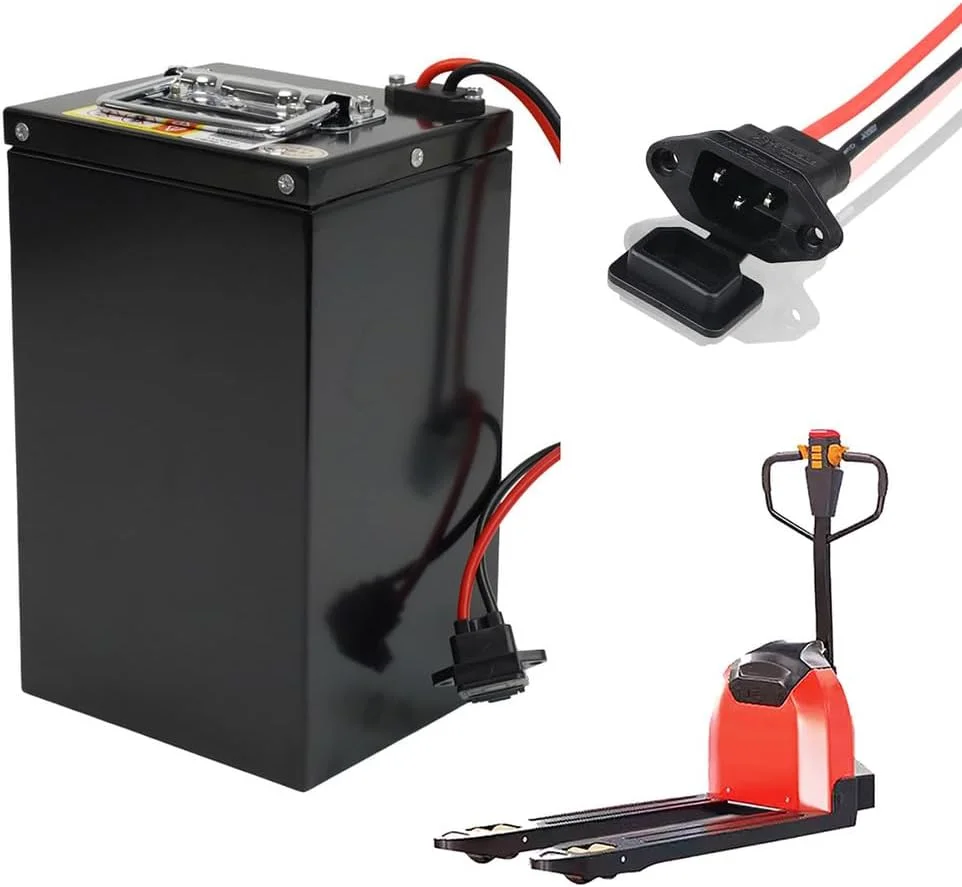 باتری لیتیومی 48 ولت 30 آمپر ساعت با دسته قابل حمل، 48 ولت بدون نیاز به تعمیر و نگهداری، مناسب برای لیفتراک/استکر برقی، مناسب برای کیت های تبدیل موتور 1500 وات