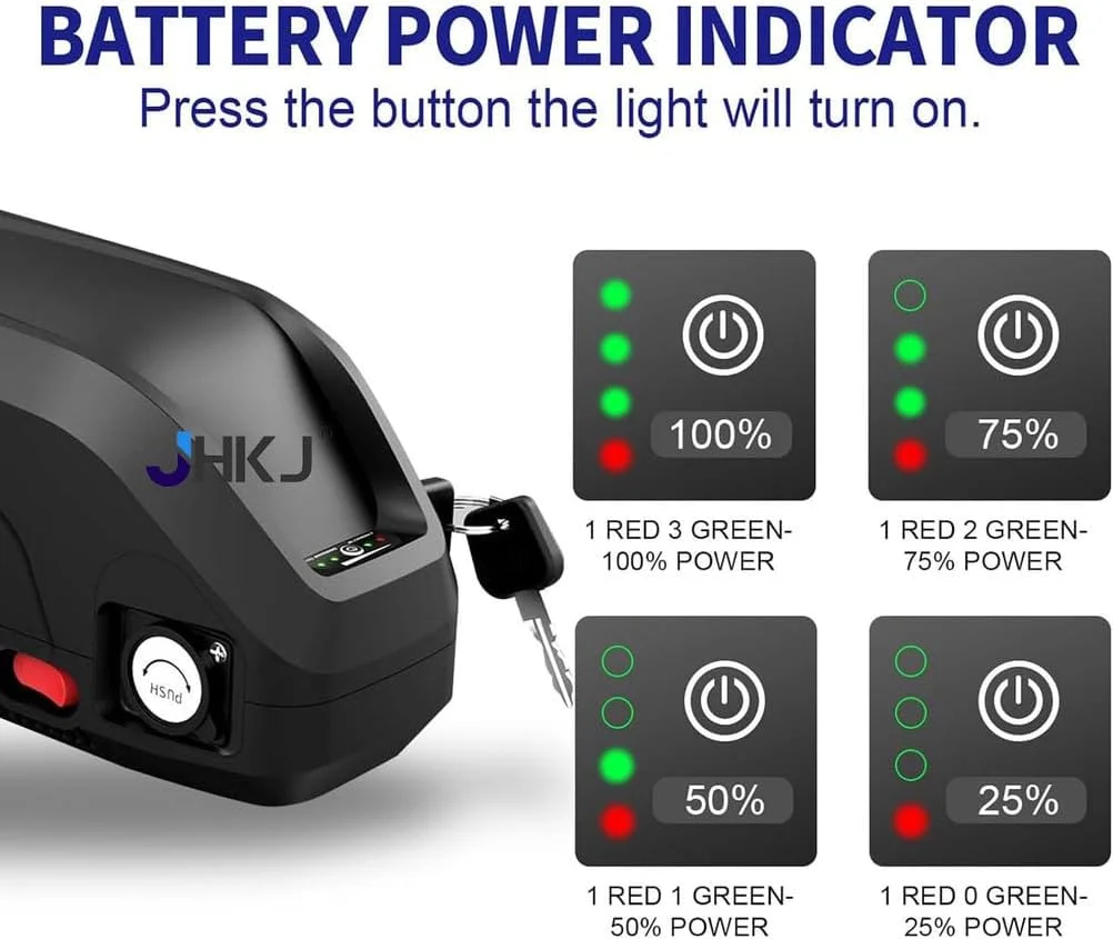 باتری لیتیومی 24 ولت 10 آمپر ساعت 13 آمپر ساعت، باتری قابل تعویض 36 ولت 15 آمپر ساعت 17.5 آمپر ساعت، باتری لوله پایین 48 ولت 20 آمپر ساعت 24.5 آمپر ساعت با شارژر برای کیت موتور 250 وات - 1100 وات باتری لیتیومی 24 ولت 10 آمپر ساعت 13 آمپر ساعت، باتری قابل تعویض 36 ولت 15 آمپر ساعت 17.5 آمپر ساعت، باتری لوله پایین 48 ولت 20 آمپر ساعت 24.5 آمپر ساعت با شارژر برای کیت موتور 250 وات - 1100 وات