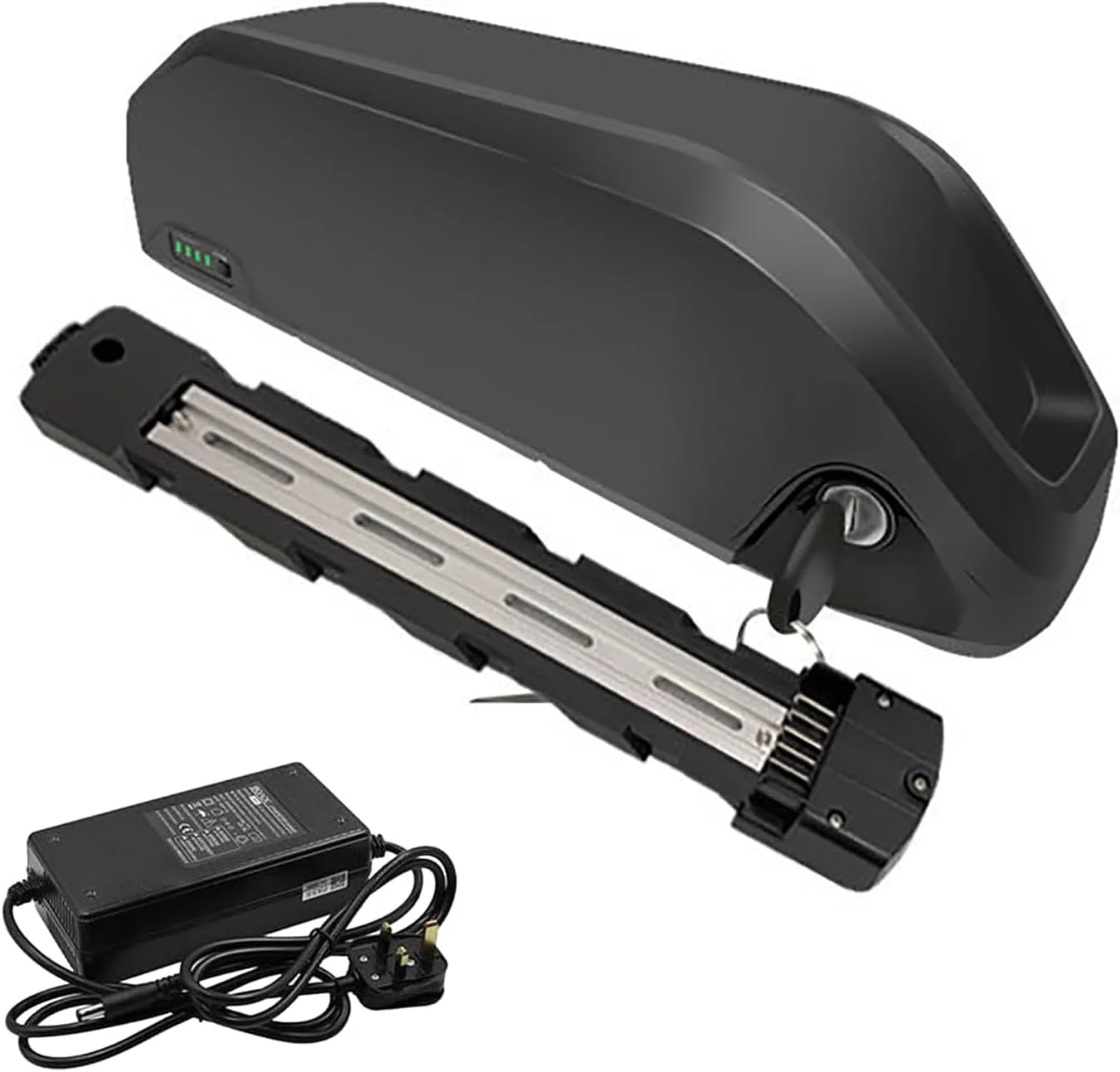 باتری لیتیومی 36 ولت 10 آمپر ساعت 15 آمپر ساعت 21 آمپر ساعت 27 آمپر ساعت جایگزین باتری 48 ولت 10 آمپر ساعت 15 آمپر ساعت 20 آمپر ساعت باتری لوله پایین با شارژر و سوئیچ برای موتور 360 وات - 1000 وات